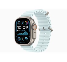 Умные часы Apple Watch Ultra 2 (2024) GPS + Cellular, 49 мм, корпус из бежевого титана, ремешок Ice Blue Ocean Band 