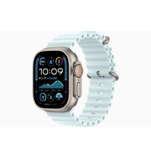 Умные часы Apple Watch Ultra 2 (2024) GPS + Cellular, 49 мм, корпус из бежевого титана, ремешок Ice Blue Ocean Band 