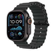 Умные часы Apple Watch Ultra 2 (2024) GPS + Cellular, 49 мм, корпус из черного титана, ремешок Ocean Band черного цвета