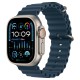 Apple Watch Ultra 2 (2024): умные часы с GPS и Cellular, 49 мм, бежевый титан, ремешок Ocean Band Navy