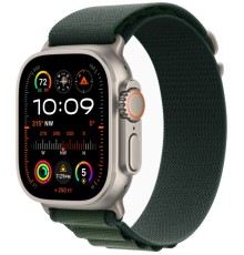 Умные часы Apple Watch Ultra 2 (2024) GPS + Cellular, 49 мм, корпус из бежевого титана, ремешок Alpine Loop Dark Green зеленого цвета, размер M