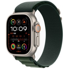 Умные часы Apple Watch Ultra 2 (2024) GPS + Cellular, 49 мм, корпус из бежевого титана, ремешок Alpine Loop Dark Green зеленого цвета, размер M