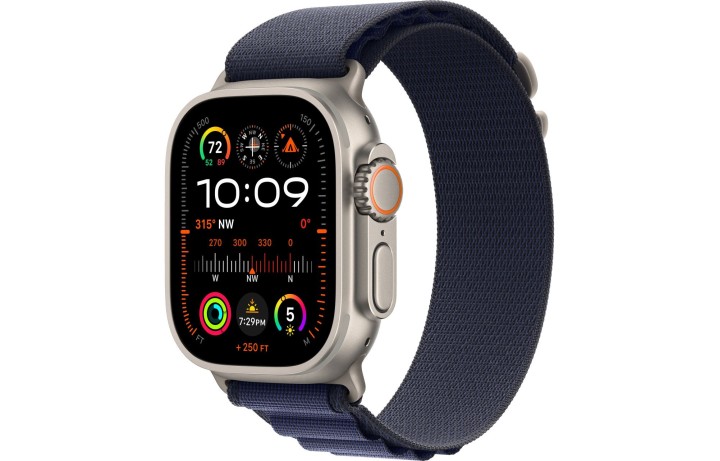 Умные часы Apple Watch Ultra 2 (2024) GPS + Cellular, 49 мм, корпус из бежевого титана, ремешок Alpine Loop Navy синего цвета, US, размер L