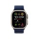 Apple Watch Ultra 2 (2024): умные часы с GPS и Cellular, корпус из бежевого титана, ремешок Blue Trail Loop, размер S/M