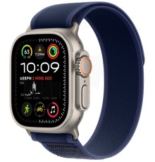 Умные часы Apple Watch Ultra 2 (2024) GPS + Cellular, 49 мм, корпус из бежевого титана, ремешок Blue Trail Loop US, размер S/M