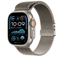 Умные часы Apple Watch Ultra 2 (2024) GPS + Cellular, 49 мм, корпус из бежевого титана, ремешок Natural Titanium Milanese Loop, L