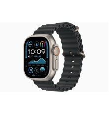 Умные часы Apple Watch Ultra 2 (2024) GPS + Cellular, 49 мм, корпус из бежевого титана, ремешок Ocean Band Black черного цвета