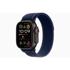 Умные часы Apple Watch Ultra 2 (2024) GPS + Cellular, 49 мм, корпус из черного титана, ремешок Blue Trail Loop US, размер S/M