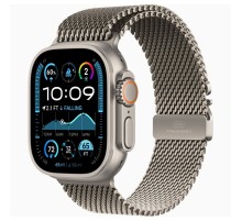 Умные часы Apple Watch Ultra 2 (2024) GPS + Cellular, 49 мм, корпус из бежевого титана, ремешок Natural Titanium Milanese Loop, M