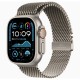Умные часы Apple Watch Ultra 2 (2024) с GPS и Cellular, 49 мм, корпус из бежевого титана, ремешок Natural Titanium Milanese Loop, размер M