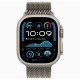 Умные часы Apple Watch Ultra 2 (2024) с GPS и Cellular, 49 мм, корпус из бежевого титана, ремешок Natural Titanium Milanese Loop, размер M