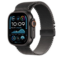 Умные часы Apple Watch Ultra 2 (2024) GPS + Cellular, 49 мм, корпус из черного титана, ремешок Black Titanium Milanese Loop, S