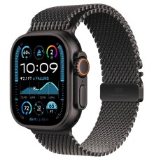 Умные часы Apple Watch Ultra 2 (2024) GPS + Cellular, 49 мм, корпус из черного титана, ремешок Black Titanium Milanese Loop, S