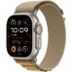 Умные часы Apple Watch Ultra 2 (2024): бежевые титан и ремешок Alpine Loop Tan, размер S, GPS + Cellular, 49 мм