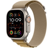 Умные часы Apple Watch Ultra 2 (2024) GPS + Cellular, 49 мм, корпус из бежевого титана, ремешок Alpine Loop Tan бежевого цвета US, размер L