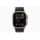 Apple Watch Ultra 2 (2024): умные часы с GPS и Cellular, корпус из бежевого титана, ремешок Black Trail Loop, размер S/M