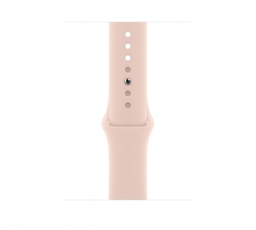 Золотые умные часы Apple Watch Series 6 44 мм с розовым спортивным ремешком