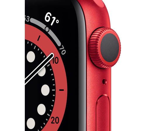 Умные часы Apple Watch Series 6 44 мм с красным корпусом и ремешком Sport Band Red