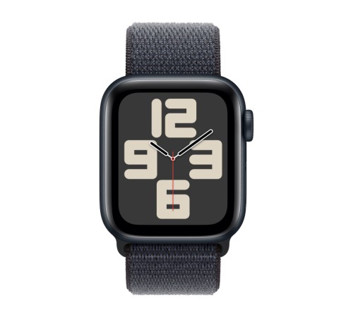 Умные часы Apple Watch SE 2 (2024) 40 мм в алюминиевом корпусе Midnight с спортивным ремешком Ink Sport Loop (версия для США)