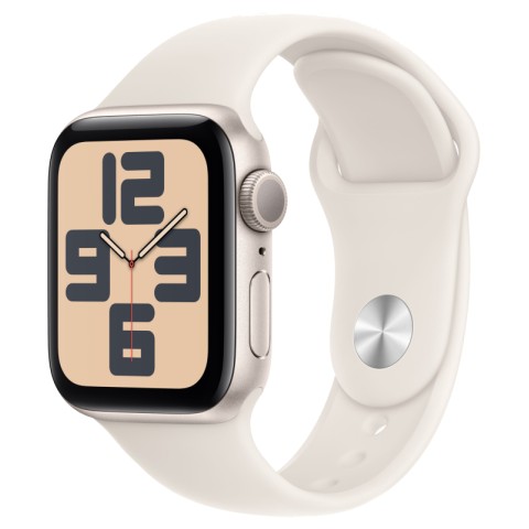 Умные часы Apple Watch SE 2 (2024) 40mm Starlight Aluminum Case with Starlight Sport Band M/L HK