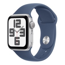 Умные часы Apple Watch SE 2 (2024) 40mm Silver Aluminium Case with Denim Sport Band M/L US Умные часы Apple Watch SE 2 (2024) 40mm Silver Aluminium Case with Denim Sport Band M/L US