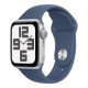 Умные часы Apple Watch SE 2 (2024) 40 мм с алюминиевым корпусом цвета серебро и спортивным ремешком denim M/L US