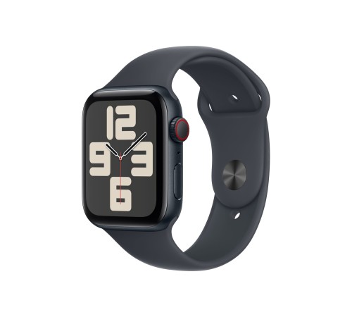 Умные часы Apple Watch SE 2 (2024): GPS + Cellular, 44 мм, Midnight Aluminum Case, Midnight Sport Band, M/L, США