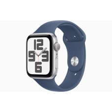 Умные часы Apple Watch SE 2 (2024) 44mm Silver Aluminum Case with Denim Sport Band M/L US Умные часы Apple Watch SE 2 (2024) 44mm Silver Aluminum Case with Denim Sport Band M/L US