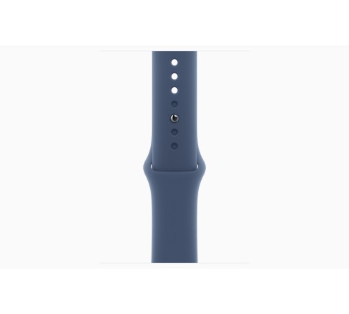 Умные часы Apple Watch SE 2 (2024) 44 мм в алюминиевом корпусе цвета «серебро» с джинсовым спортивным ремешком M/L (США)