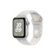 Умные часы Apple Watch SE 2 (2024) 40 мм в серебристом алюминиевом корпусе с браслетом Nike цвета платина, размер S/M