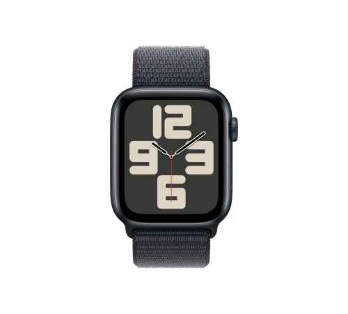 Умные часы Apple Watch SE 2 (2024) 44 мм в алюминиевом корпусе Midnight с спортивным ремешком Ink Sport Loop