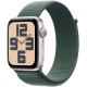Умные часы Apple Watch SE 2 (2024) 40 мм в корпусе Starlight с ремешком Lake Green — ваш стильный помощник.