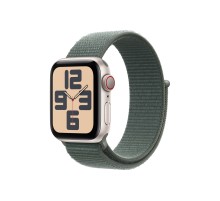 Умные часы Apple Watch SE 2 (2024) 40mm GPS + Cellular Starlight Aluminum Case with Lake Green Sport Loop