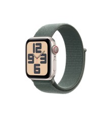 Умные часы Apple Watch SE 2 (2024) 40mm GPS + Cellular Starlight Aluminum Case with Lake Green Sport Loop