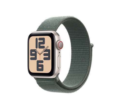 Умные часы Apple Watch SE 2 (2024) 40 мм GPS + Cellular в корпусе Starlight с ремешком Lake Green — ваш стильный помощник.