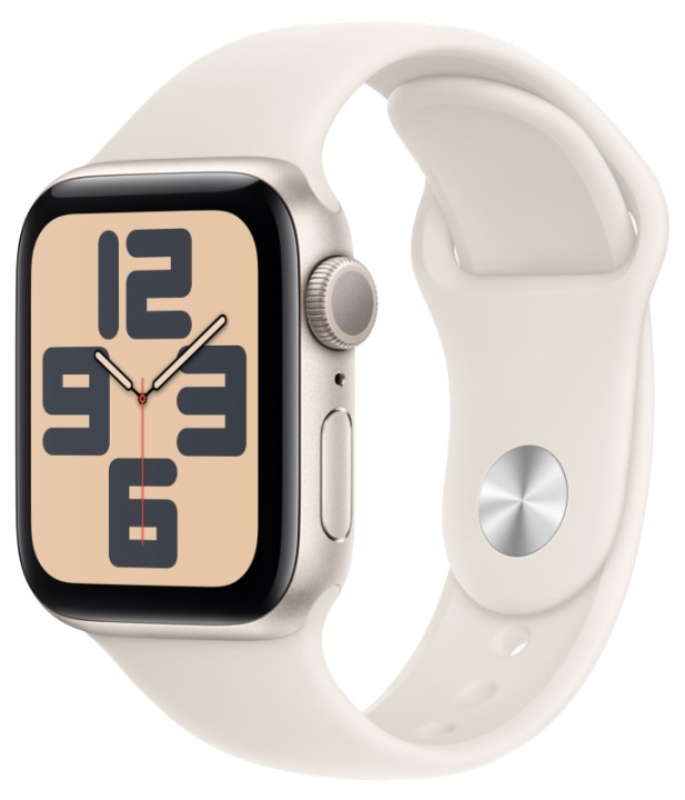 Умные часы Apple Watch SE 2 (2024) 40mm Starlight Aluminum Case with Starlight Sport Band S/M (MXEF3)