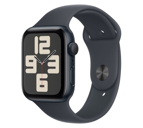Умные часы Apple Watch SE 2 (2024) 44 мм: Midnight Aluminum Case и Midnight Sport Band S/M US