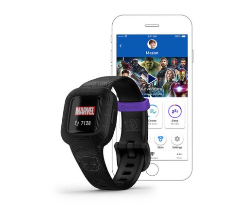 Фитнес-браслет Vivofit Jr 3 Marvel «Чёрная Пантера»: стильный аксессуар для юных супергероев.