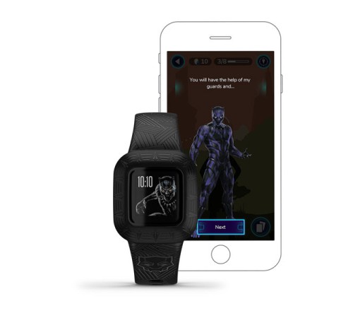 Фитнес-браслет Vivofit Jr 3 Marvel «Чёрная Пантера»: стильный аксессуар для юных супергероев.