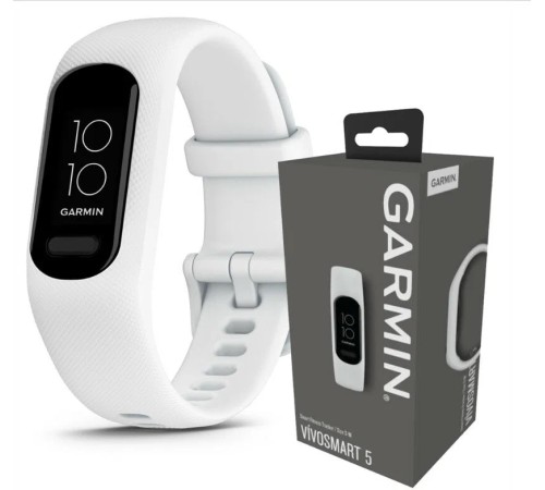 Фитнес-браслет Garmin Vivosmart 5 в белом цвете, размеры S/M