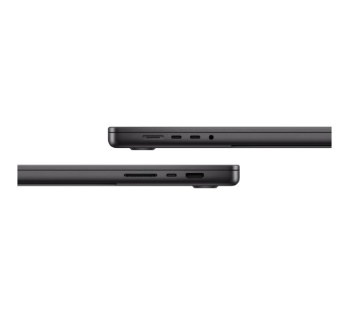 Мощный ноутбук Apple MacBook Pro 14 2024: высокое разрешение и производительность в чёрном цвете
