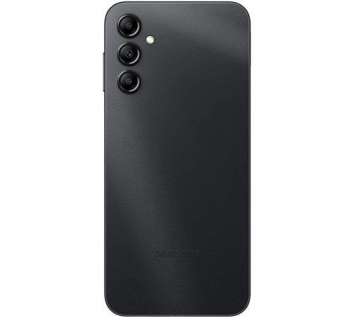 Смартфон Samsung Galaxy A14 4/128 ГБ, Dual nano SIM — стильный и мощный гаджет в чёрном цвете.