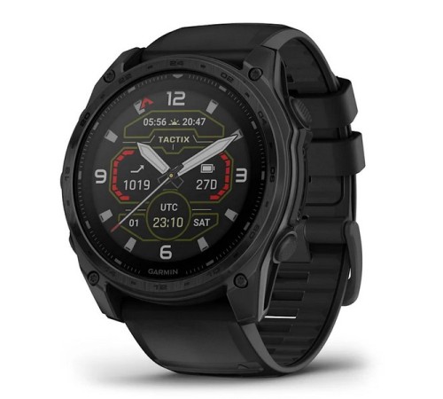 Умные часы Garmin Tactix 8 51mm Solar Sapphire Applied Ballistic Solver with Silicone Band 010-03407-00