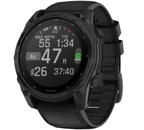 Умные часы Garmin Tactix 8 51mm Solar Sapphire Applied Ballistic Solver with Silicone Band 010-03407-00