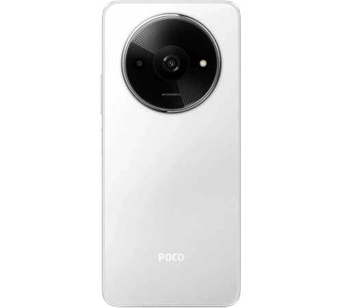 POCO C61 4/128ГБ — стильный белый смартфон с Dual nano SIM