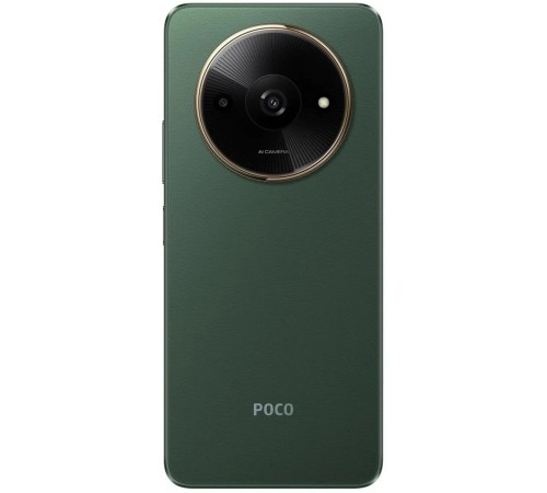Смартфон POCO C61 3/64 ГБ в зелёном цвете — надёжное устройство на Dual nano-SIM
