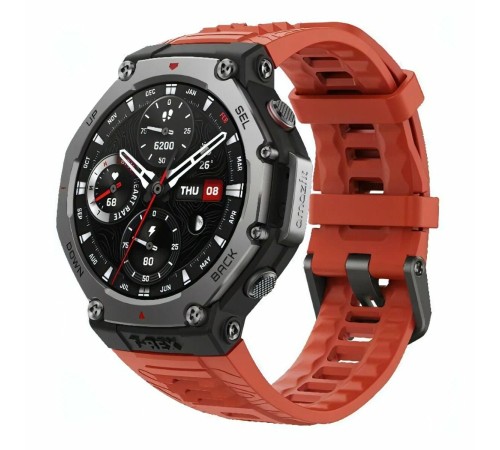 Смарт-часы Amazfit T-Rex 3 Lava: надёжность и стиль в каждой детали