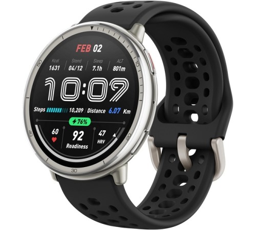 Умные часы Amazfit Active 2 Black Sport Silicone (Черный)