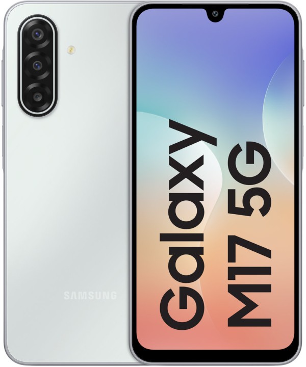 Смартфон Samsung Galaxy M17 5G 6/128 ГБ, Dual nano SIM, Silver