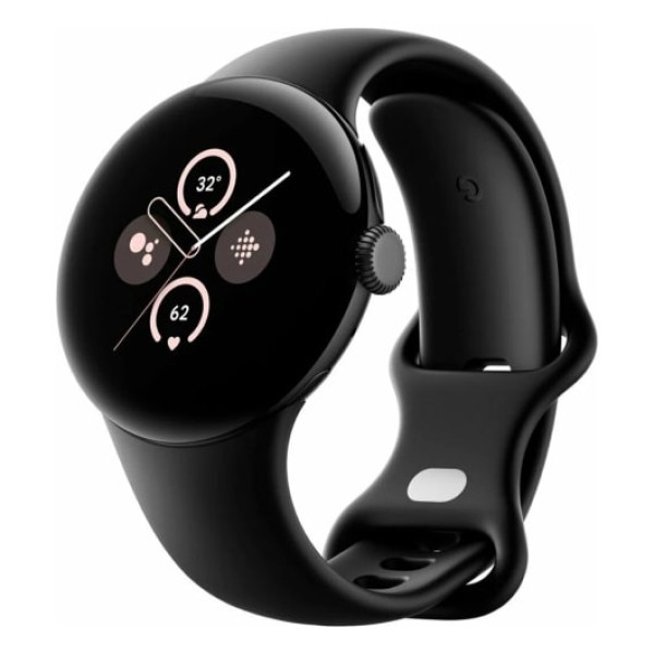 Умные часы Google Pixel Watch 2 LTE Matte Black Aluminum Case / Obsidian Active Band, US